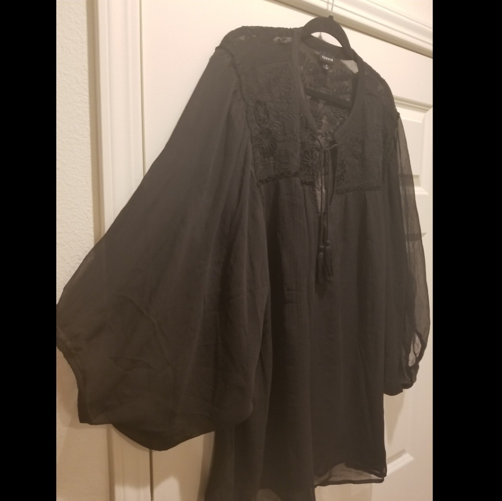 Sheer tunic